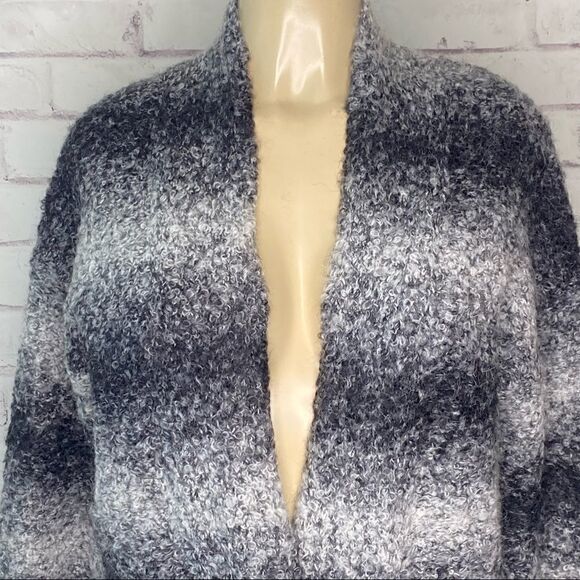 Rachel Zoe Dye Striped Open Cardigan with pockets - Picture 5 of 8